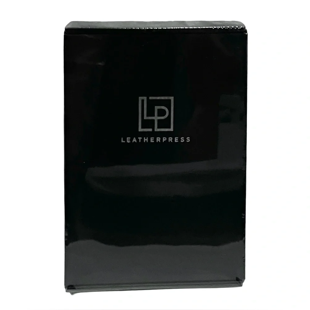 Leatherpress Heritage Collection Tuxedo Black Leather Notebook Journal Grad Gift